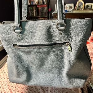 Baby blue coach purse